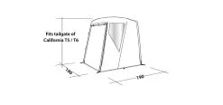 Easy Camp Crowford Rear Tailgate Awning -Camping Promotion 120380 Crowford Drawing Perspective2