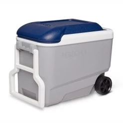 Igloo Maxcold 40 Roller Cool Box - Grey / Blue -Camping Promotion 4 00034687 h4