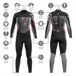 Osprey Origin Mens Full Length Wetsuit 5mm - Red 12 Osprey Origin Mens Full Length Wetsuit 5mm - Red -Camping Promotion 4 2 18