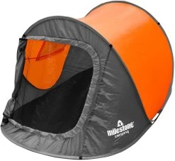 Milestone 2 Person Festival Pop Up Tent -Camping Promotion 61S FPxtJ L. AC SL1181