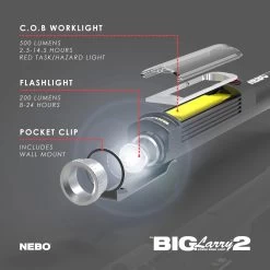 Nebo Big Larry™ 2 14 Nebo Big Larry™ 2 -Camping Promotion 6737 GRAY Exploded View 01 1800x1800 fbb57838 dc76 4b4f a77a a5f735e2d670