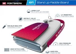 M.Y 10ft Inflatable Paddle Board Package -Pink -Camping Promotion 809 2842