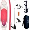 M.Y 10ft Inflatable Paddle Board Package -Pink -Camping Promotion 809 2936