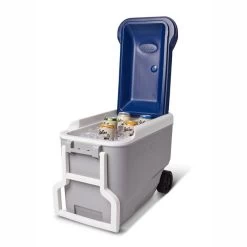 Igloo Maxcold 40 Roller Cool Box - Grey / Blue -Camping Promotion 9 00034687 p1