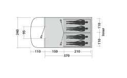 Easy Camp Palmdale 400 4-Berth Tent -Camping Promotion EZCP120368FP
