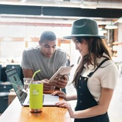 Klean Kanteen Insulated TK Wide With Café Cap 355ml - Brushed Steel -Camping Promotion K12TKWPCC JP LS coffee working lifestyle 71ae9ae2 8e9b 4bf1 b423 72e6333421d1