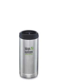 Klean Kanteen Insulated TK Wide With Café Cap 355ml - Brushed Steel