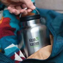 Klean Kanteen Insulated TK Wide With Café Cap 1900ml - Black -Camping Promotion K64TKWSSL BS 64oz insulated bottle loop cap lifestyle