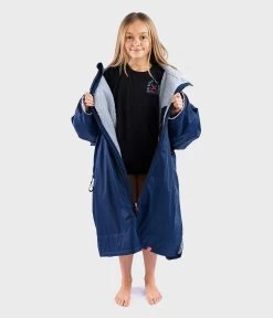 Dryrobe Advance Kids Long Sleeve NAVY GREY - RECYCLED -Camping Promotion LS Navy 4 2024x2024 c048114a 2f8c 4346 bf21 89cf7a0dadb2