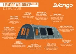 Vango Lismore Air 600XL Tent Package -Camping Promotion Lismore Air 600XL Package