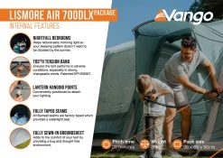 Vango Lismore Air 700DLX Tent Package -Camping Promotion Lismore Air 700DLX Package2
