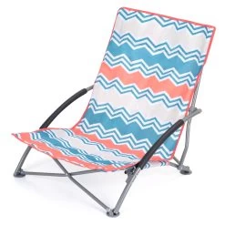 Yello Zig Zag Low Beach Chair 7 Yello Zig Zag Low Beach Chair -Camping Promotion OL0191 low beach chair zigzag