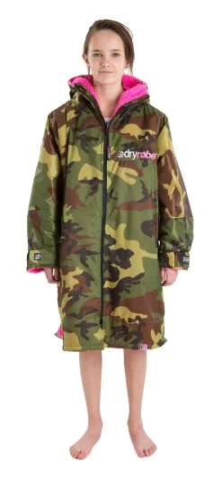 Dryrobe Advance Kids Long Sleeve Camouflage Pink - RECYCLED -Camping Promotion S LS DA CAM PINK 222 2024x2024 be7032b7 ba14 4b73 a669 007f42686397