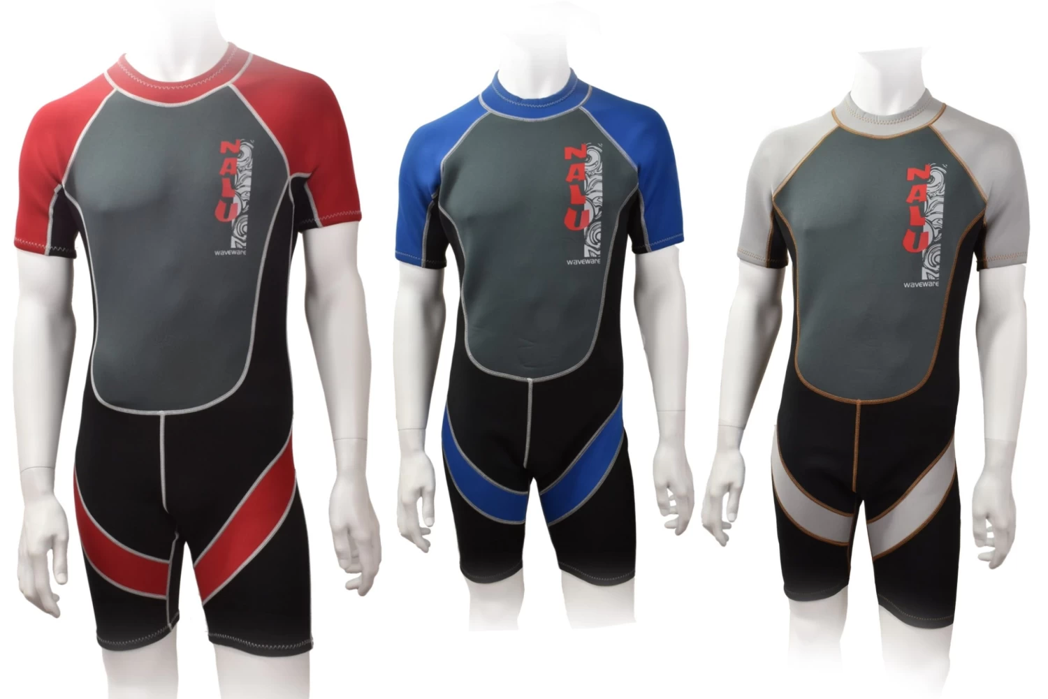 Nalu Childrens Shorty Wetsuits Red 3 Nalu Childrens Shorty Wetsuits Red