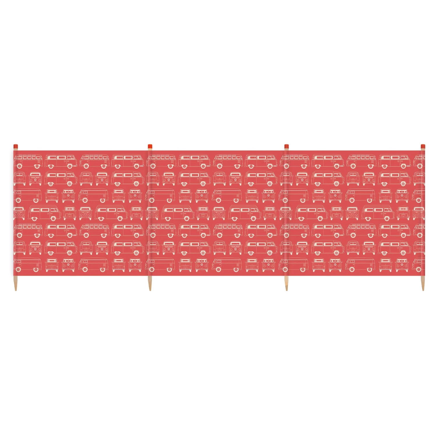 VW Yello 4 Pole Windbreak (RED) 3 VW Yello 4 Pole Windbreak (RED)