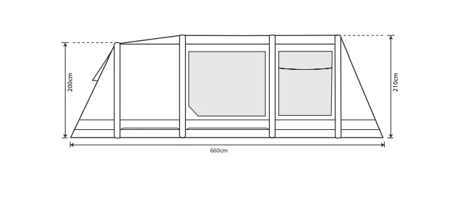 Outdoor Revolution Airedale 5.0S Air Tent 6 Outdoor Revolution Airedale 5.0S Air Tent - Image 4