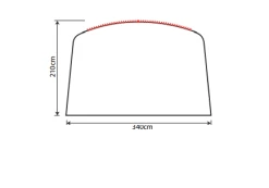Outdoor Revolution Airedale 5.0s Sun Canopy -Camping Promotion airedale 5s sun canopy drawing 3