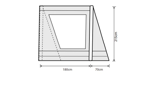 Outdoor Revolution Airedale 6S /6SE Front Porch Extension 6 Outdoor Revolution Airedale 6S /6SE Front Porch Extension - Image 4