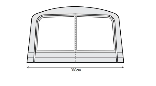Outdoor Revolution Airedale 6S /6SE Front Porch Extension 4 Outdoor Revolution Airedale 6S /6SE Front Porch Extension - Image 2