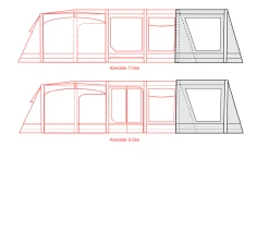 Outdoor Revolution Airedale 7SE And 9SE Front Porch Extension -Camping Promotion airedale 7se 9se front porch extension floorplan 3