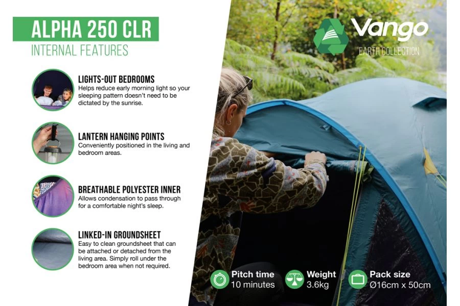 Vango Alpha 250 CLR Tent 6 Vango Alpha 250 CLR Tent - Image 4