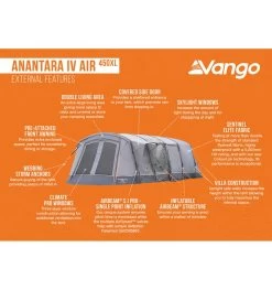 Vango Anantara IV Air 450XL Tent -Camping Promotion anantara iv air 450xl 3