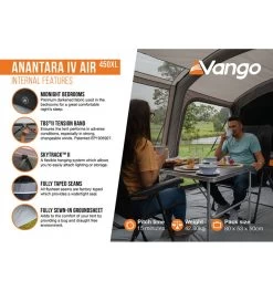 Vango Anantara IV Air 450XL Tent -Camping Promotion anantara iv air 450xl 7