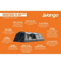 Vango Anantara IV Air 650XL Tent -Camping Promotion anantara iv air 650xl 3