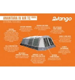 Vango Anantara IV Air TC 650XL Tent -Camping Promotion anantara iv air tc 650xl 3
