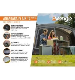 Vango Anantara IV Air TC 650XL Tent -Camping Promotion anantara iv air tc 650xl 9