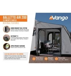 Vango Balletto Air 200 Caravan Awning 17 Vango Balletto Air 200 Caravan Awning -Camping Promotion balletto air 200 elements shield 4