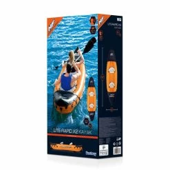 Bestway Hydro-Force Lite-Rapid X2 Kayak -Camping Promotion bestway hydro force lite rapid x2 65077 inflatable kayak canoe 2 person 4