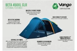 Vango Beta 450XL CLR XL Tent 8 Vango Beta 450XL CLR XL Tent -Camping Promotion beta 450xl clr