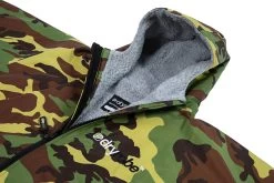 Dryrobe Advance Long Sleeve Camouflage Grey - RECYCLED -Camping Promotion camo grey hood detail 2024x2024 1112d51d 099e 44b9 9c6a f7614da28eb0