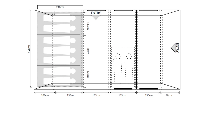Outdoor Revolution Camp Star 700 Air Tent 3 Outdoor Revolution Camp Star 700 Air Tent - Image 2