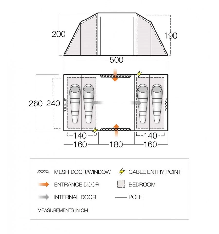 Vango Castlewood 400 Tent Package 4 Vango Castlewood 400 Tent Package - Image 2