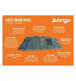 Vango Castlewood 800XL Tent Package -Camping Promotion castlewood 800xl package 2