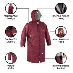 Osprey Unisex Changing Robe Maroon -Camping Promotion feature image 3 1