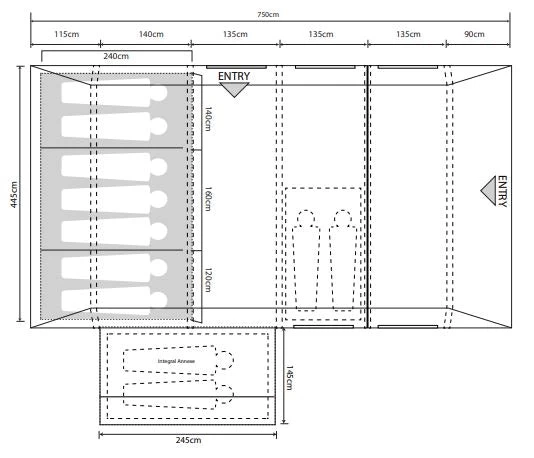 Outdoor Revolution Camp Star 700 SE Air Tent 14 Outdoor Revolution Camp Star 700 SE Air Tent - Image 12