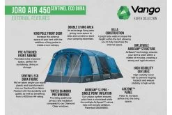 Vango Joro Air 450 Sentinel Eco Dura Package -Camping Promotion joro air 450 sentinel eco dura package 3
