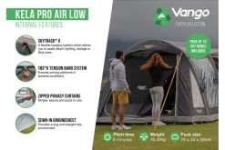 Vango Kela Pro Air Low Drive Away Awning -Camping Promotion kela pro air low 2