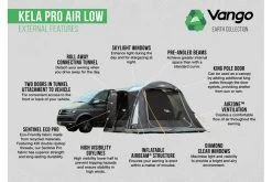 Vango Kela Pro Air Low Drive Away Awning -Camping Promotion kela pro air low 3