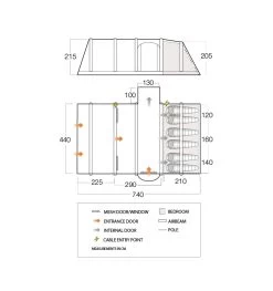 Vango Rome II 650XL Airbeam Tent - With Free Footprint -Camping Promotion rome ii air 650xl