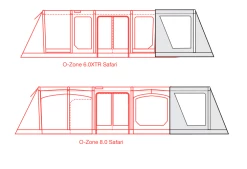 Outdoor Revolution O-zone Safari Front Porch Extension -Camping Promotion safari extension floorplans 2