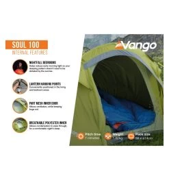 Vango Soul 100 Tent 12 Vango Soul 100 Tent -Camping Promotion soul 100 3