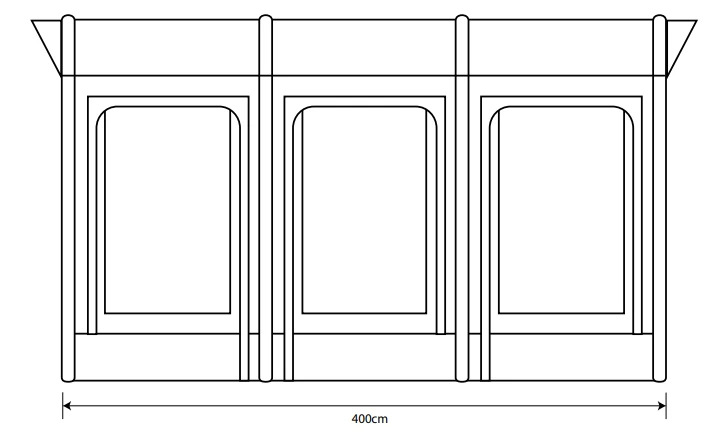 Outdoor Revolution Sportlite Air 400 Caravan Awning 4 Outdoor Revolution Sportlite Air 400 Caravan Awning - Image 2