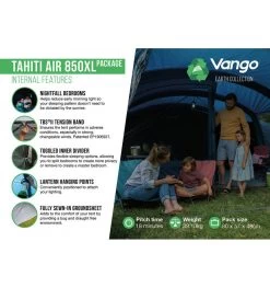 Vango Tahiiti 850XL Airbeam Tent 2023 -Camping Promotion tahiti air 850xl 3