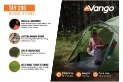Vango Tay 200 Tent -Camping Promotion tay 200 8