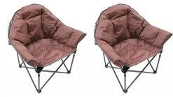 2 X Vango Titan 2 Oversized Chairs (Brick Dusk)