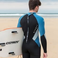 Osprey Zero 3mm Mens Full Length Wetsuit -Camping Promotion ws1043 1052 osprey zero mens wetsuit blue lifestyle 47 12